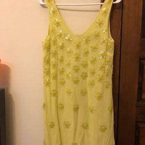 Super cute and playful yellow cocktail dress!